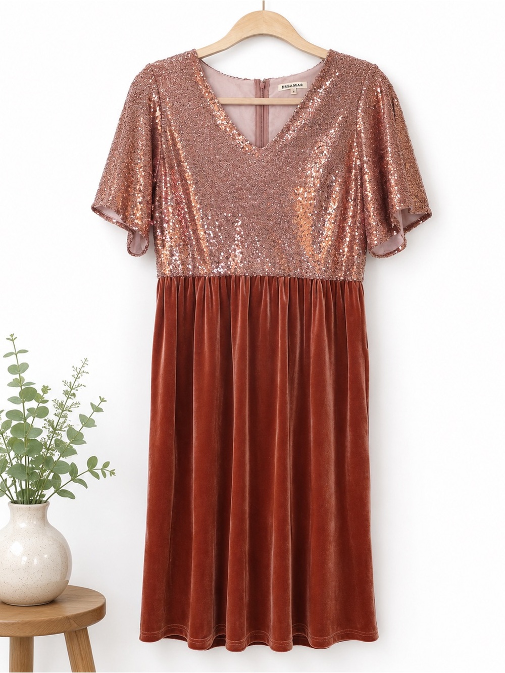 JessaKae Rose Gold Sequin Dress